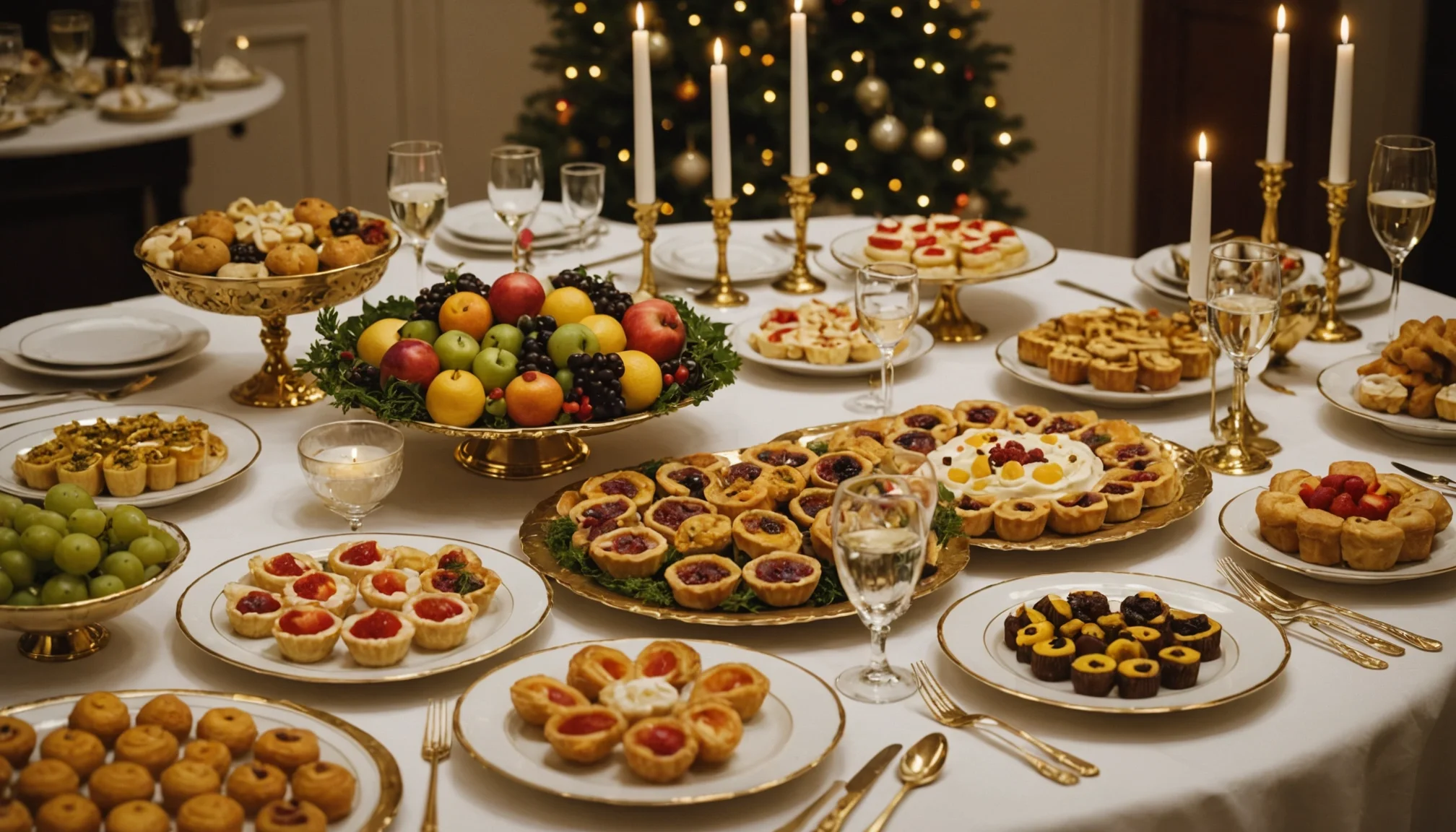 Buffet de fin d'année : émerveillement et convivialité en petites bouchées